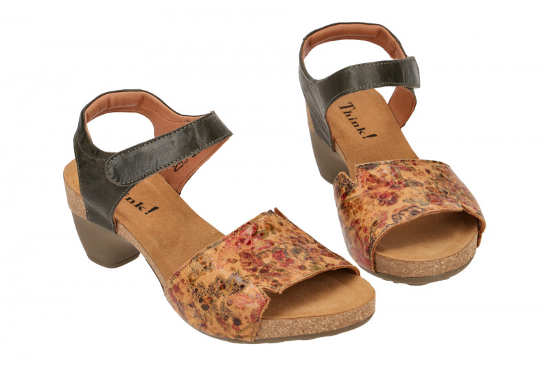 Think Traudi Sandale hellbraun effekt