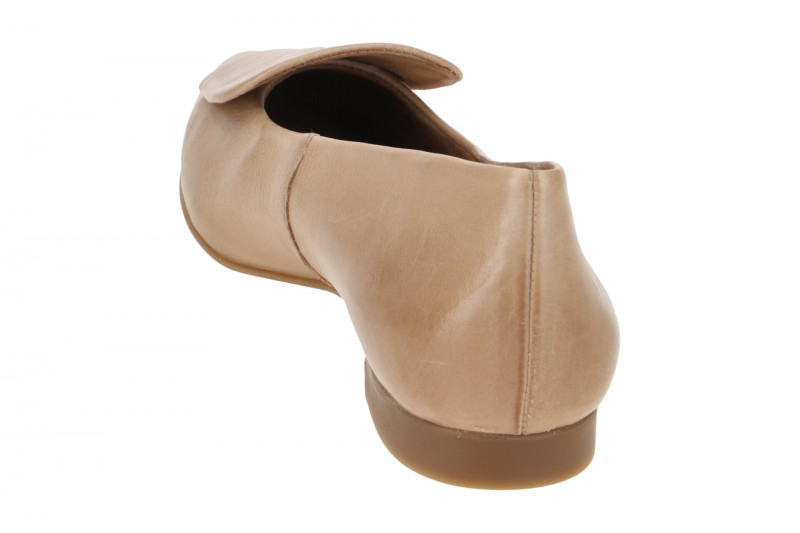 Paul Green Ballerinas braun Leder-Kappe 3792