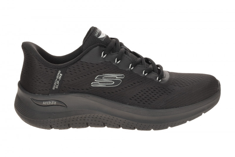 Skechers Arch Fit Herren Schuhe schwarz Slip Ins 232712