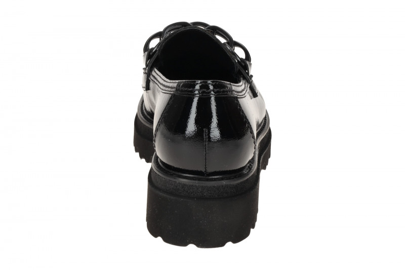 Gabor Schuhe Plateau Slipper schwarz Lack 55.242.97