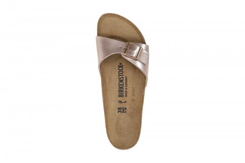 Birkenstock Madrid BS Pantolette rose braun metallic SCHMAL 1023927