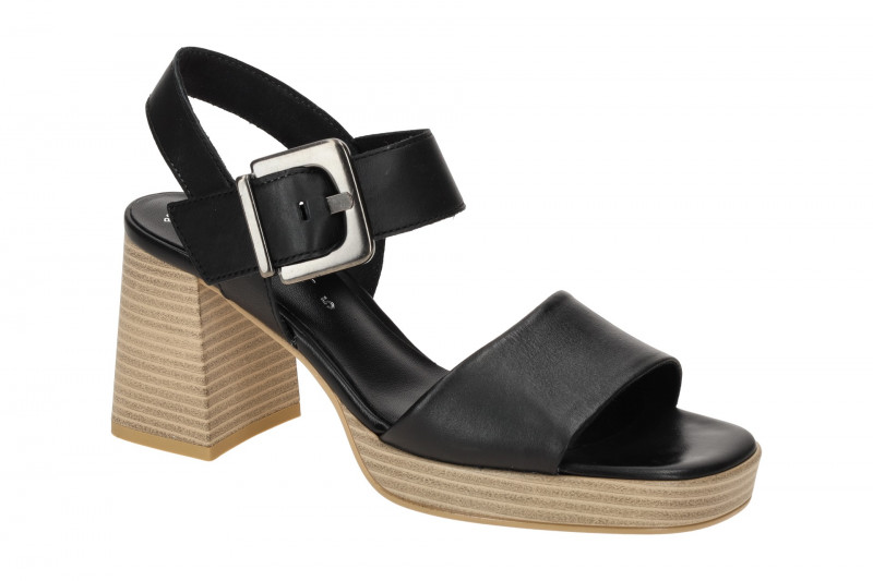 Gabor Fashion Plateau Sandalette schwarz Nappa 44.780.27