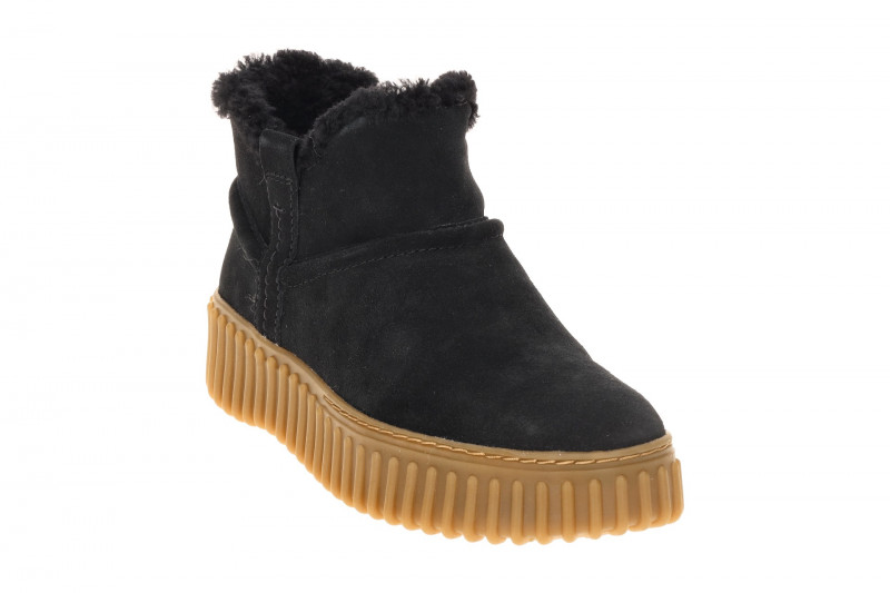 Clarks Torhill Warm Winter Schuhe schwarz Velour Stiefeletten 26320239