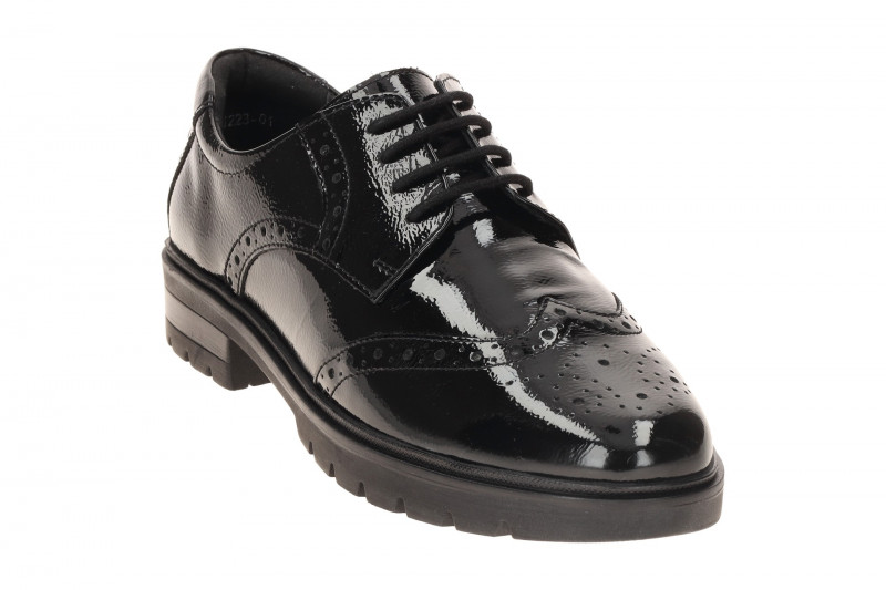 ARA Cambridge Schuhe in schwarz Lack Brogue 12-11223