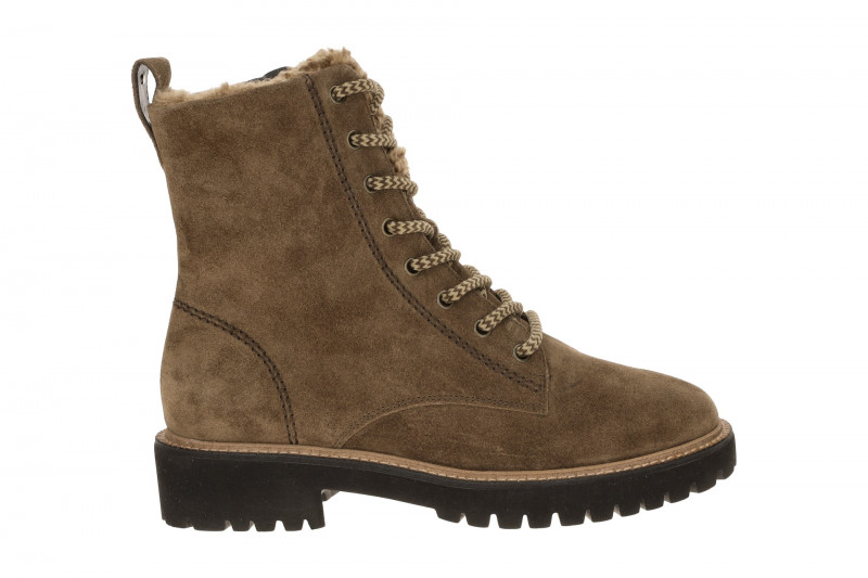 Paul Green Winter Stiefel braun earth Warmfutter Boots Velour 8175