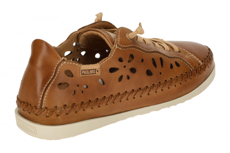 Pikolinos Soller Slipper Schuhe braun gelocht W8B-6550