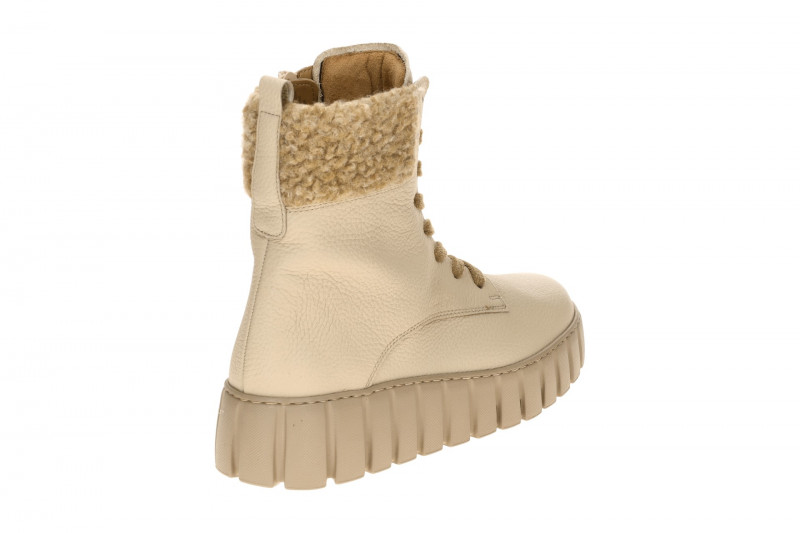 Gabor Plateau Stiefelette beige Fellkragen 76.786.52