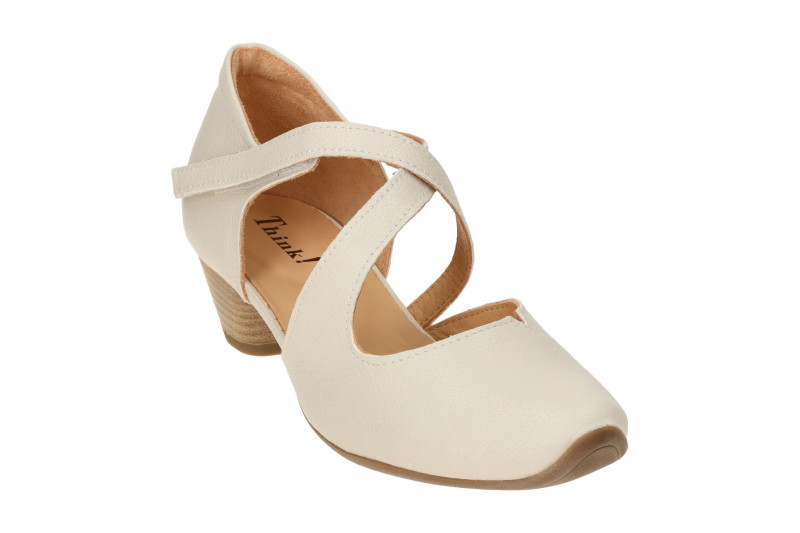 Think Aida Riemchen Pumps beige panna