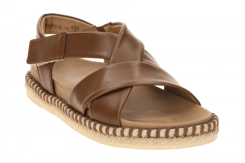 Gabor Kreuzriemchen Sandale braun Nappa 83.781.24