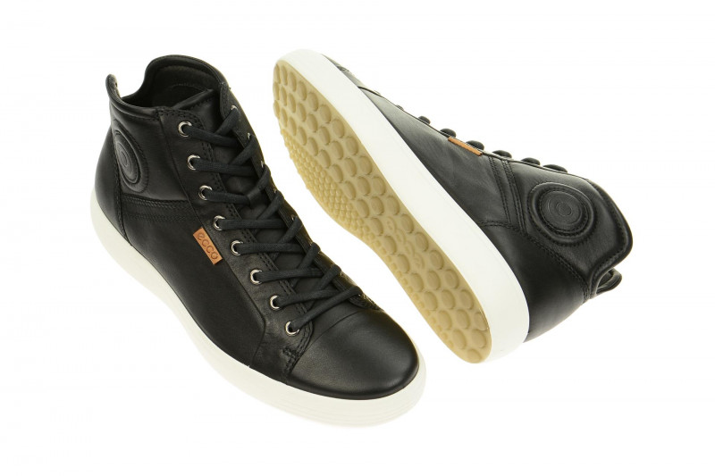 Ecco Soft 7 Stiefelette schwarz Herren Mid-Sneaker
