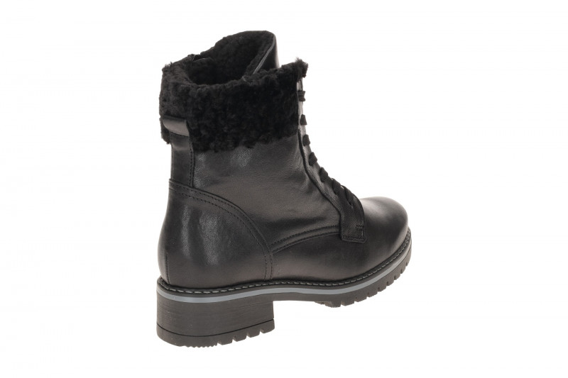 Gabor Stiefelette schwarz Fellkragen Warmfutter 72.776.57