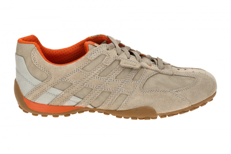 Geox Snake Schuhe beige sand Velour Nubuck U55MNA