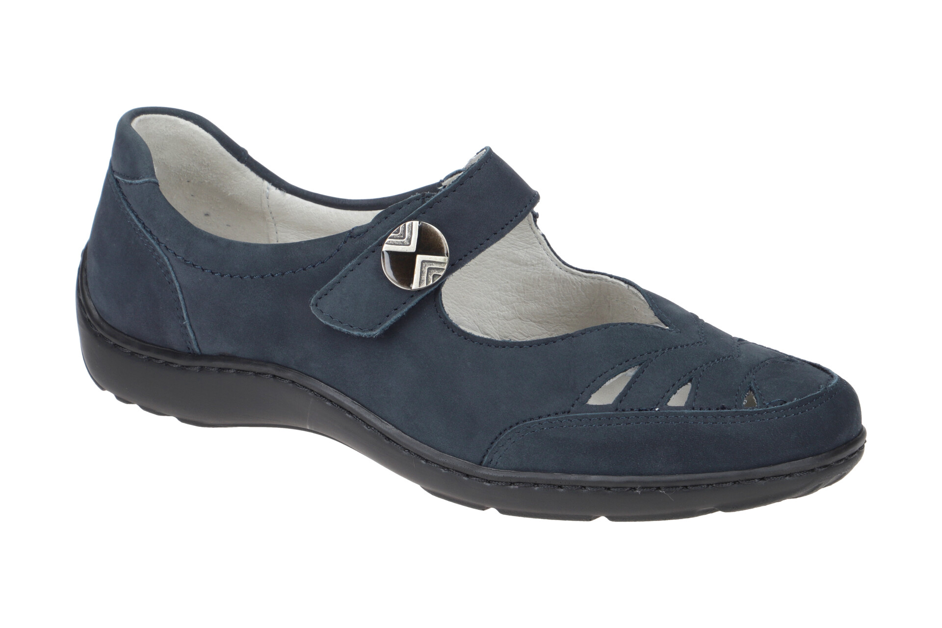 Waldläufer Sandali Comfort Con Telaio Posteriore E Chiusure Velcro - Per Adulti Unisex - 2