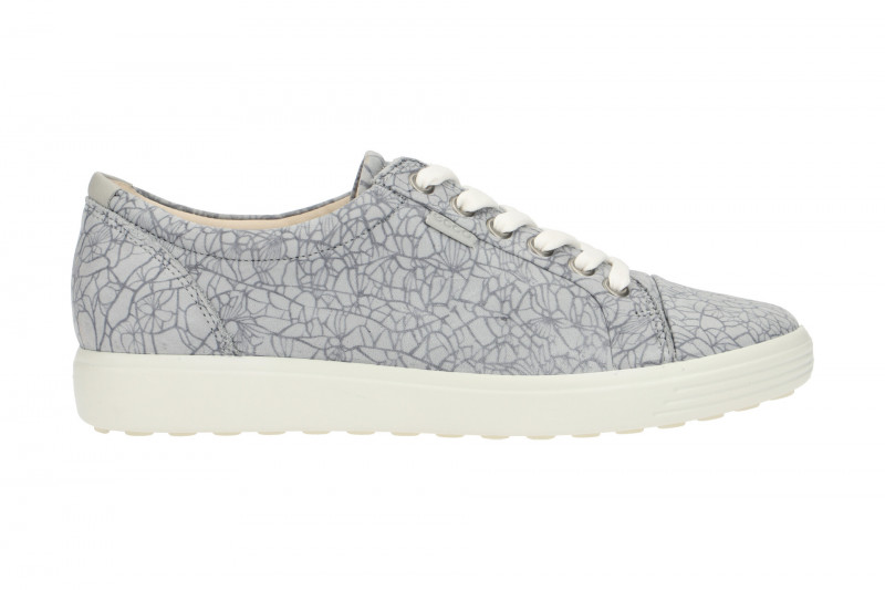 ecco Soft 7 Schuhe Sneaker grau Laser