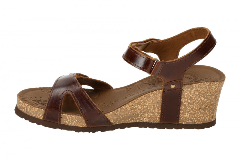 Panama Jack Julia Clay B1 Keil Sandale braun Glattleder