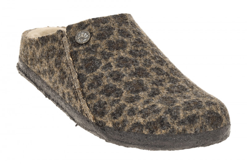 Birkenstock Zermatt Rivet Hausschuhe Clogs braun Leo SCHMAL 1030844