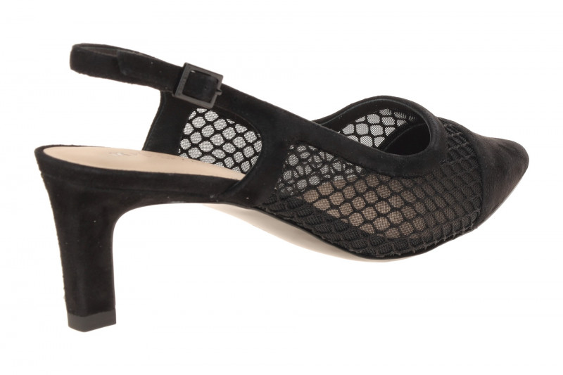 Peter Kaiser Sling Pumps schwarz Netz 79607