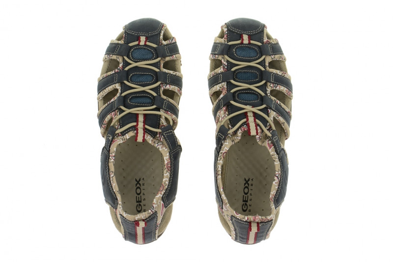 Geox Sand.Strel - Damen Sandale - navy dunkelblau - D1125A