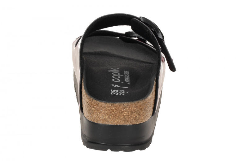 Birkenstock Arizona Papillio Flex Platform Pantolette pink Lack SCHMAL