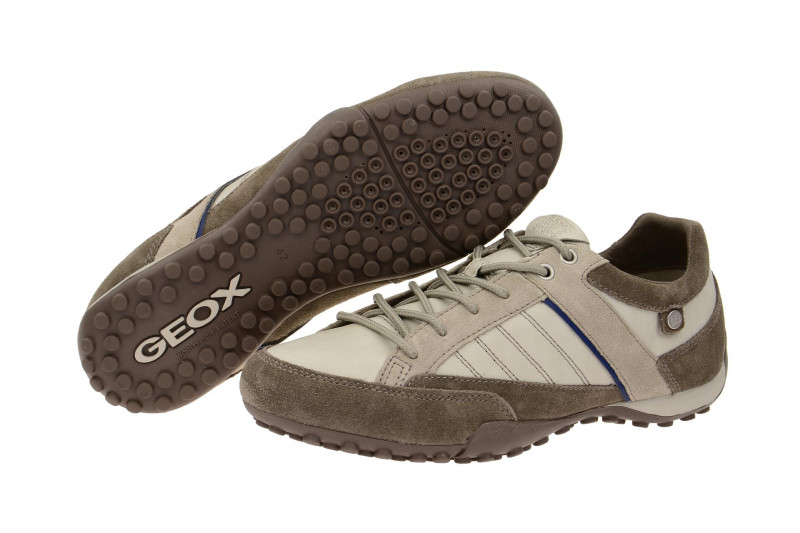 Geox Snake Schuhe grau taupe U5407B