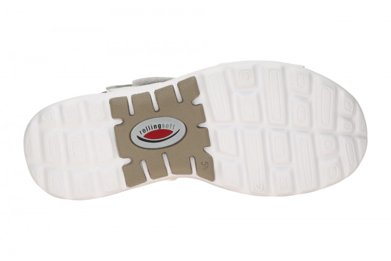 Gabor RollingSoft Sandale weiß silber 86.813.51