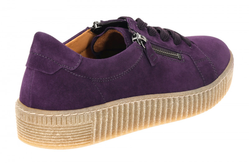 Gabor Schuhe Sneakers lila Samt 53.334.13