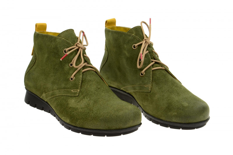 Think Menscha Stiefelette grün Velour