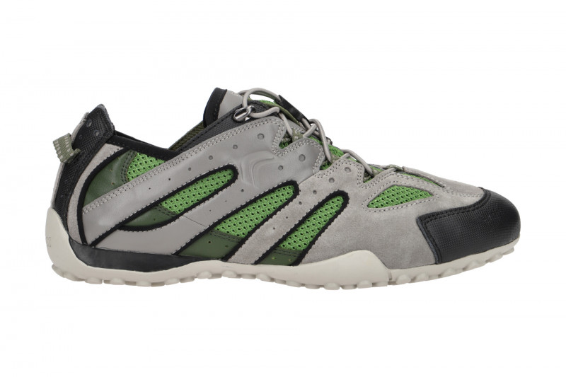 Geox Snake Sneaker Schuhe grau grün U4207J