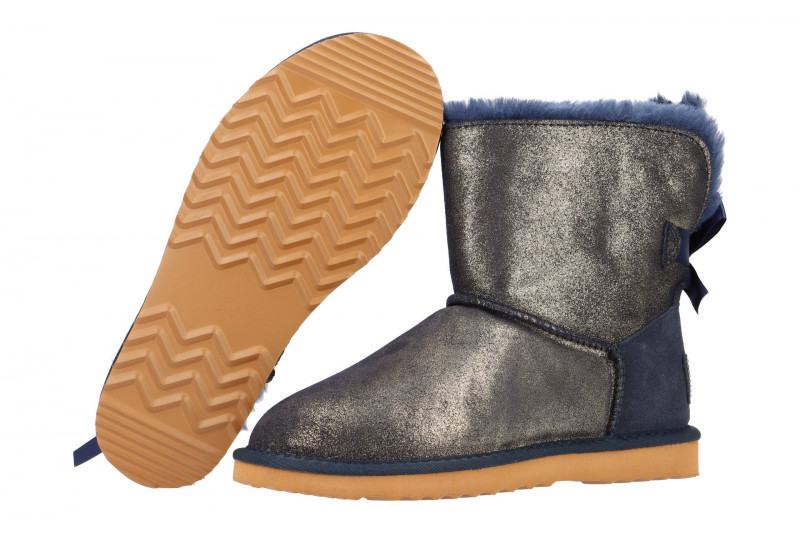 Oog Stiefel blau gold Kurzschaft Boots B066