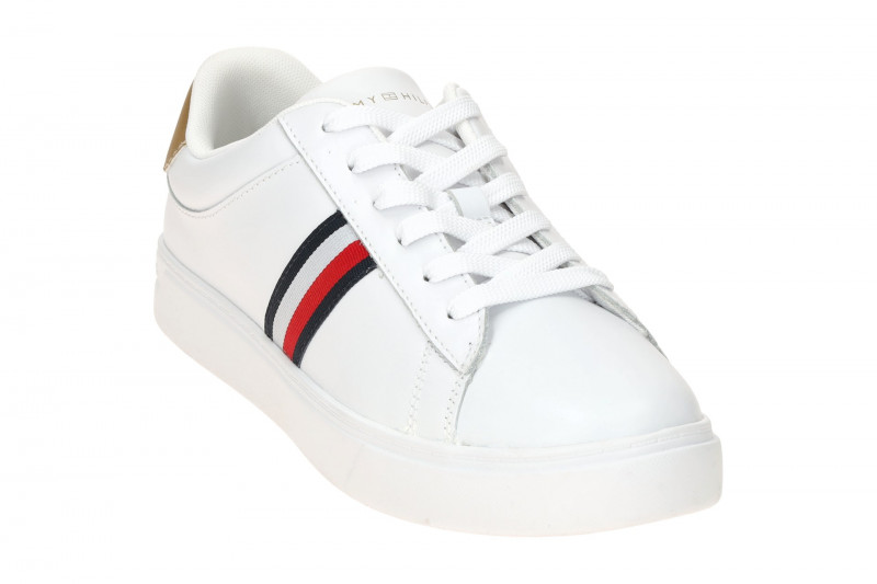 Tommy Hilfiger Schuhe Essential Court Sneakers weiß Damen Streifen