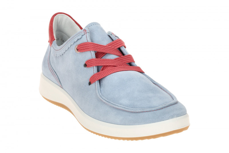 ARA Roma Schuhe Mokassin hellblau H-Weite 12-23918