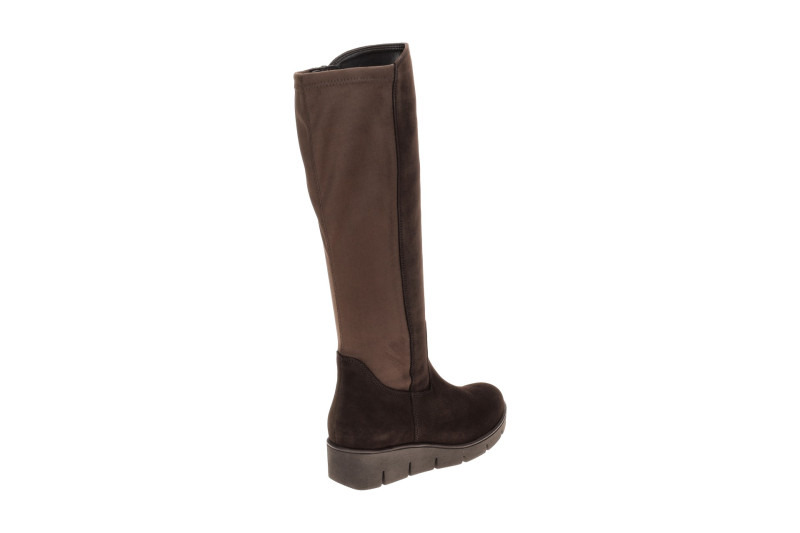 Gabor Keil Schaftstiefel braun Samtvelour Stretch 8005.03.002