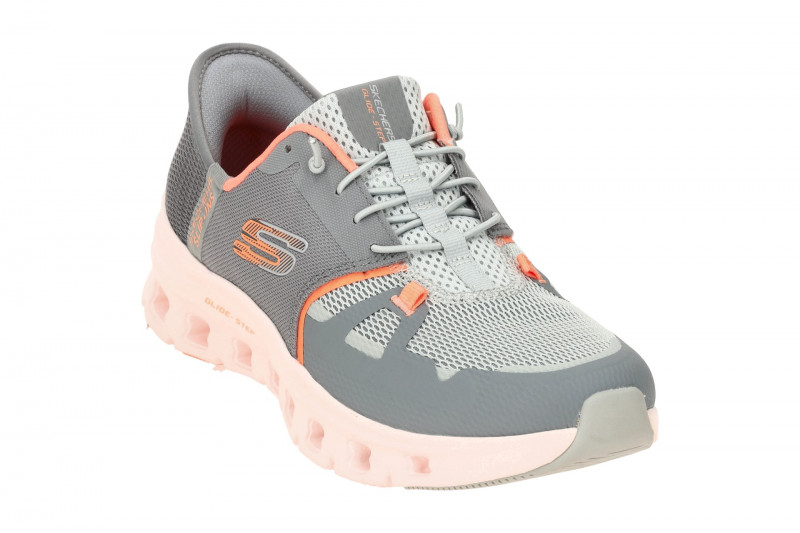 Skechers Glide Step Schuhe grau Damen SLIP INS 150420