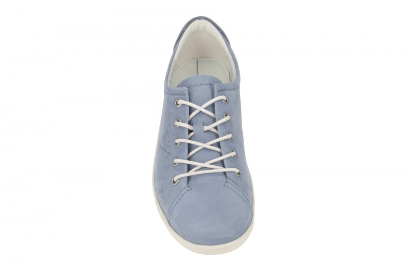 Ecco Soft 2 Schuhe blau grau misty Damen Schnürer