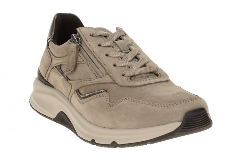 Gabor RollingSoft Schuhe grau fango Nubuck 0103.01.004