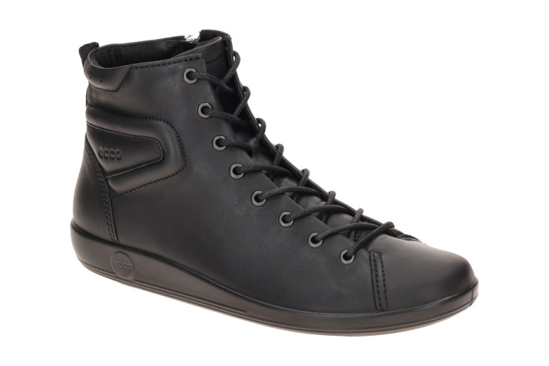 Ecco Soft 2 Stiefeletten Schuhe schwarz Sneaker High Cut 207513