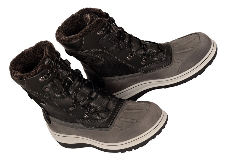 Ecco Roxton Stiefel grau schwarz Gore-Tex