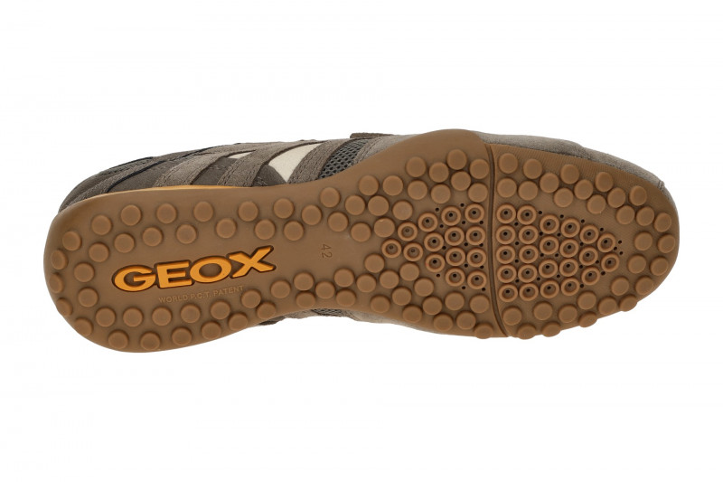 Geox Snake Schuhe Sneakers taupe grau U4507A