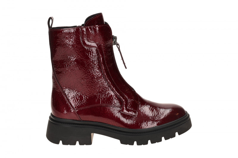 Gabor Fashion Stiefel Boots rot Lack Front-Zip 71.854.95