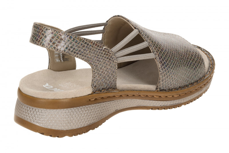 ara Hawaii Sandale grau bunt irisierend 12-29005