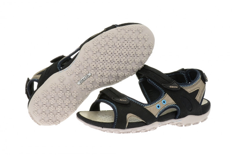 Geox Sand.Strel Sandale schwarz - D3225B
