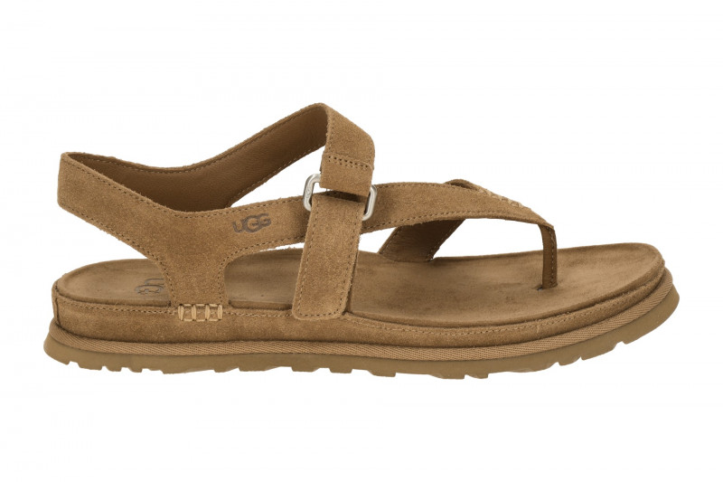 UGG Goldengaze Toe Post Zehentrenner Sandale braun 1175134