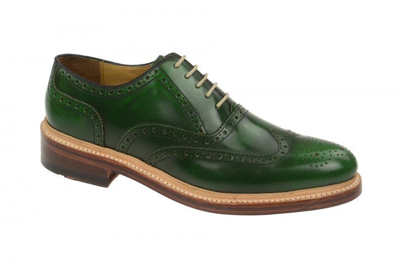 Gordon &amp; Bros Levet Schuhe grün Rahmengenäht 2506-E