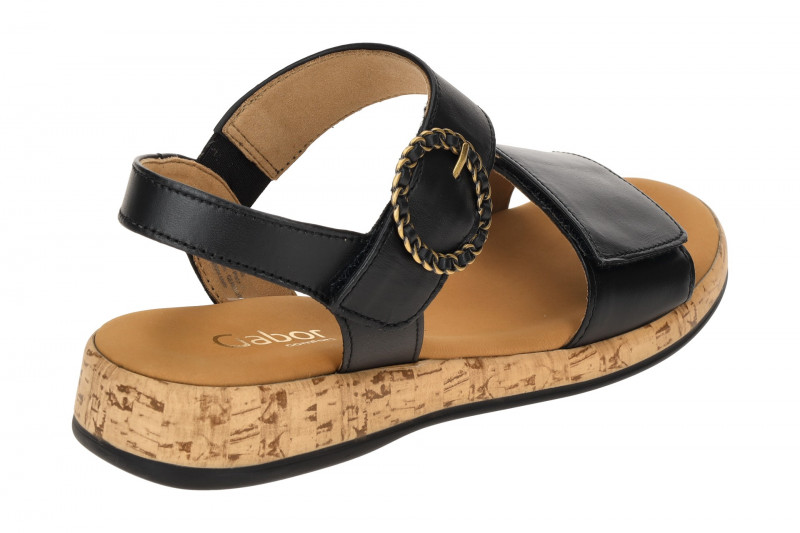 Gabor Sandale schwarz Nappa Klett 82.734.57