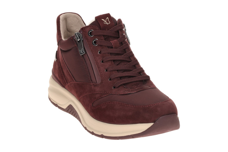 Caprice Schuhe Mid Sneaker rot bordo Warmfutter TEX 26202
