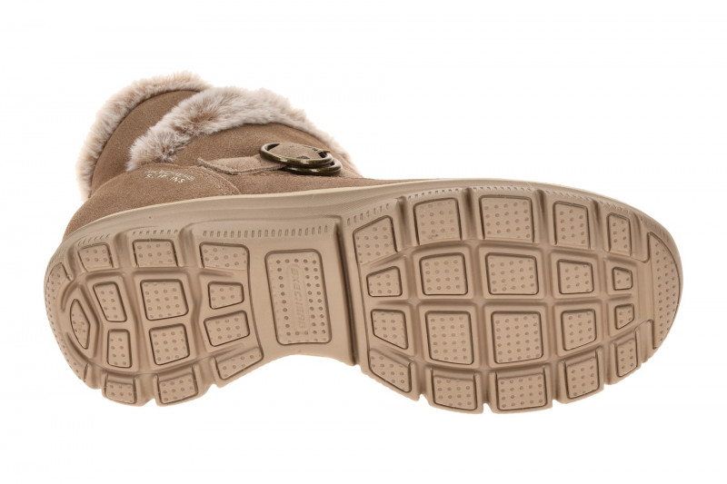 Skechers Easy Going Stiefelette braun mush Schlupf Boot Slip Ins