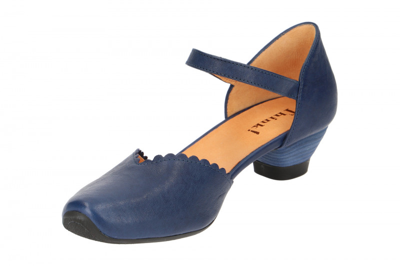 Think Aida Riemchen Pumps blau 4-84249-89