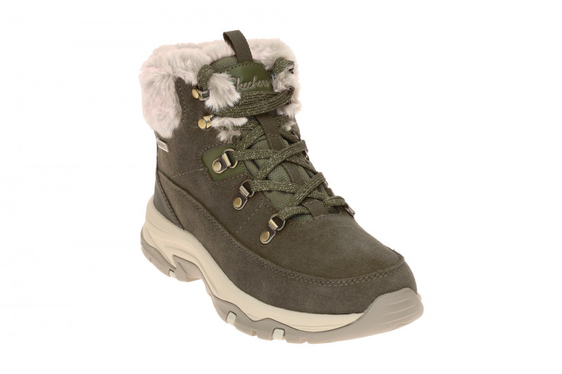 Skechers Trego Schnee Stiefeletten grün olive wasserdicht