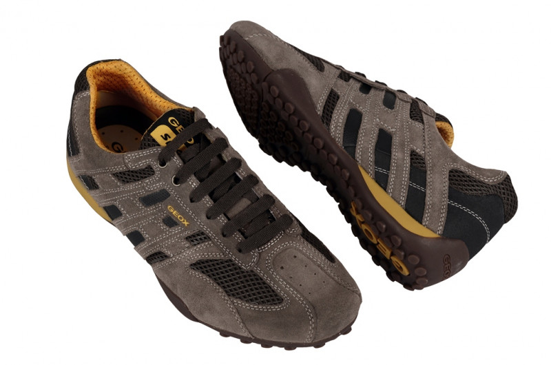 Geox Snake M Schuhe in taupe grau U1107M