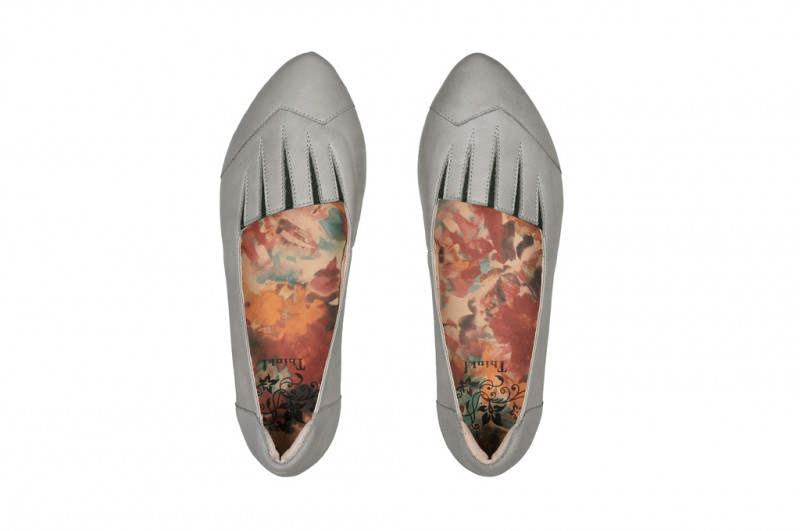 Think Barca Slipper grau alu